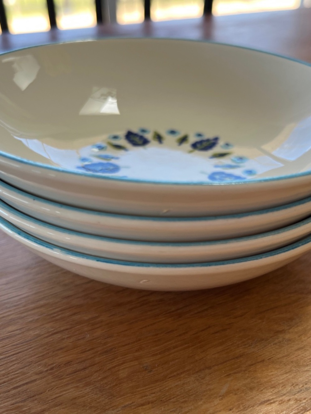 Marcrest Stetson Swiss Alpine Chalet Dinnerware Berry Dessert 4 Bowls 5”